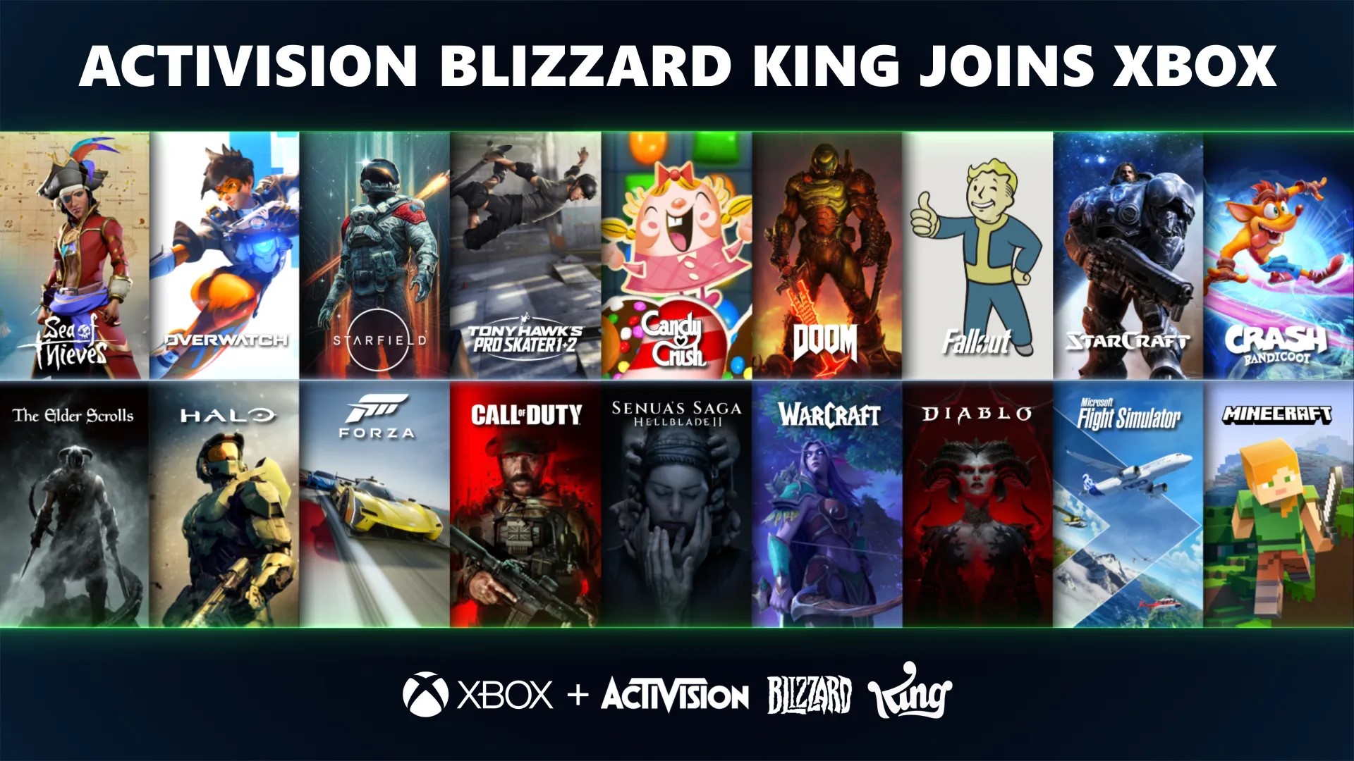 portada de Xbox + Activision Blizzard King